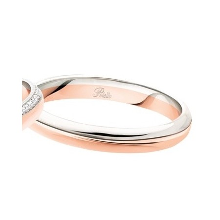 Fede Polello Sogno d'amore in oro rosa e oro bianco