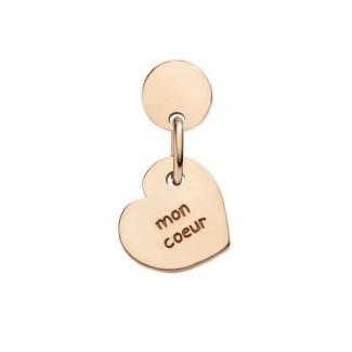 Queriot Mon Coeur Ohrring in Roségold mit Herz