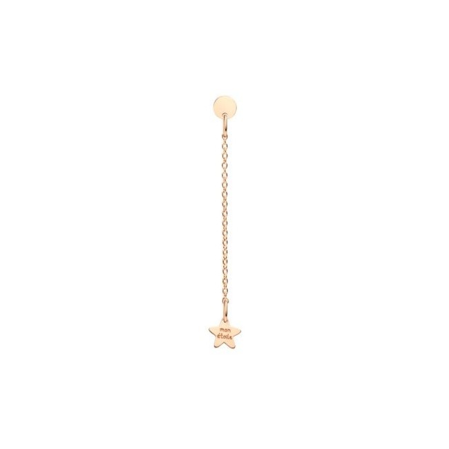 Queriot Mon Etoile pendant earring in gold with star