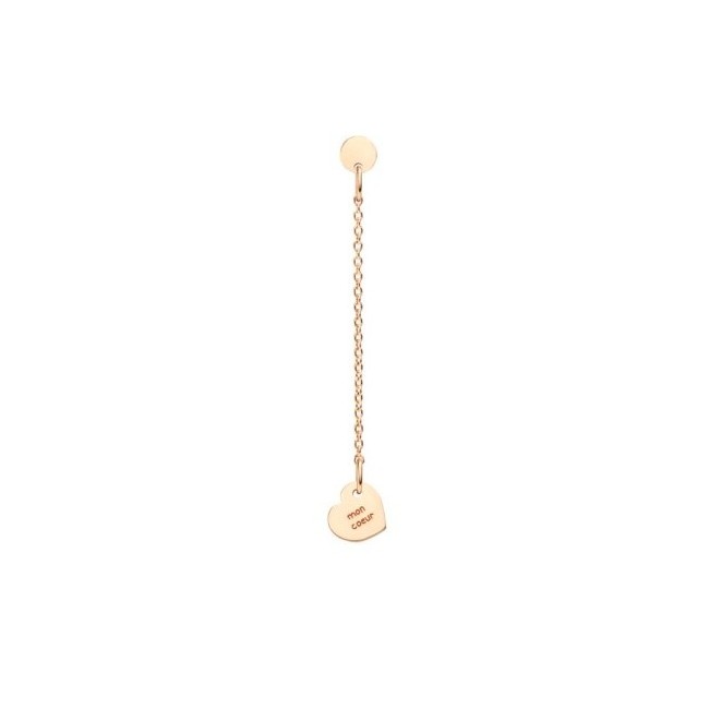 Queriot Mon Coeur gold earring with heart