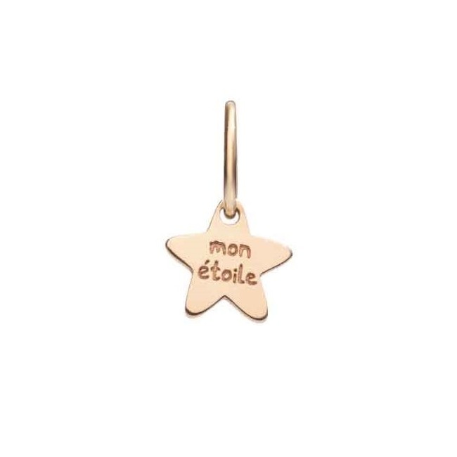 Micro Queriot Mon Etoile star pendant in rose gold