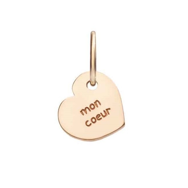 Micro Ciondolo Queriot Mon Coeur in oro rosa a cuore