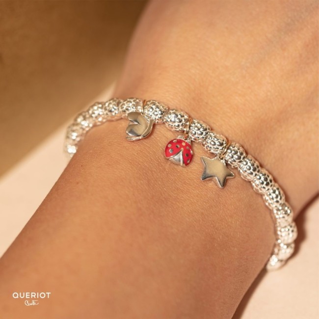 Micro ciondolo Queriot Stellina in argento e oro rosa