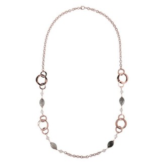 Bronzeallure-Halskette mit Quarz - WSBZ00988