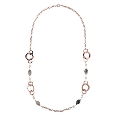 Bronzeallure-Halskette mit Quarz - WSBZ00988