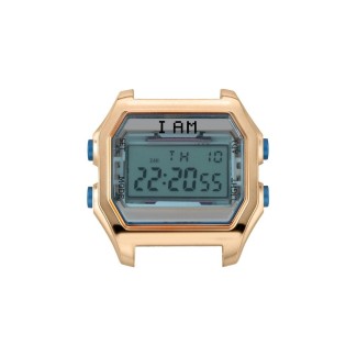 I AM women's blue and pink steel IAM002 digital watch