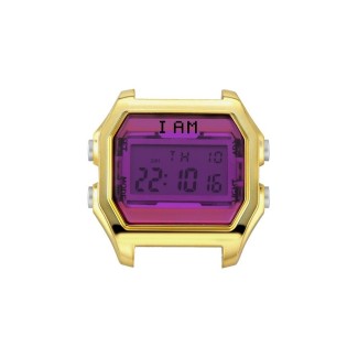 Orologio digitale I AM donna fucsia e acciaio gold IAM005