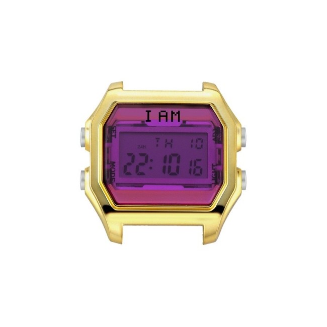 I AM Women's Fuchsia and Gold Steel IAM005 Digital Watch