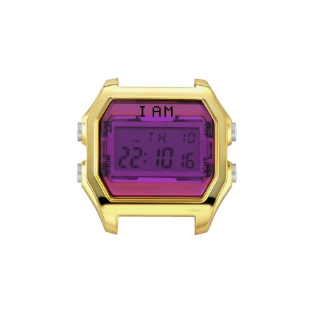 I AM Damen Fuchsia und Gold Steel IAM005 Digitaluhr