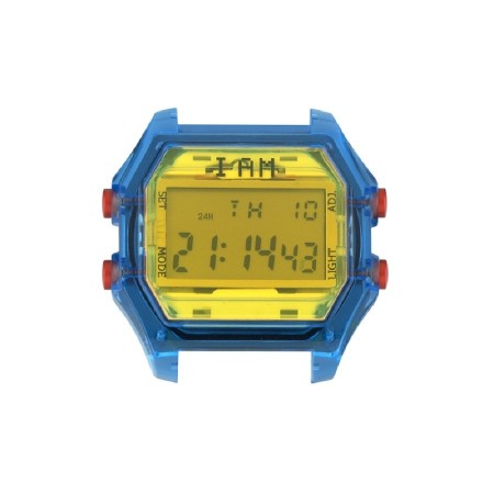 Orologio digitale I AM uomo giallo e blu trasparente IAM106