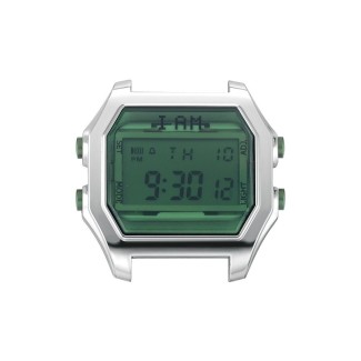 I AM men's green watch with IAM 104 bottle and stainless steel