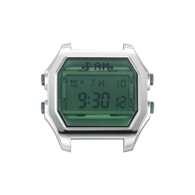 Orologio digitale I AM uomo verde bottiglia e acciao IAM104