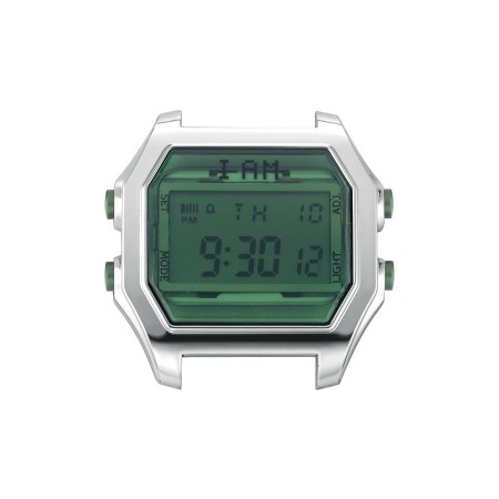 Orologio digitale I AM uomo verde bottiglia e acciao IAM104