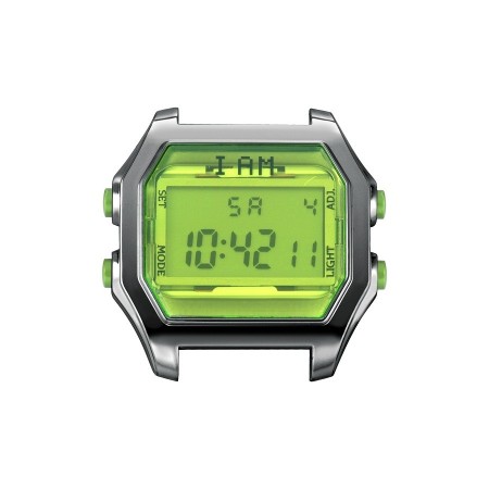 Orologio digitale I AM uomo verde fluo e brunito IAM103