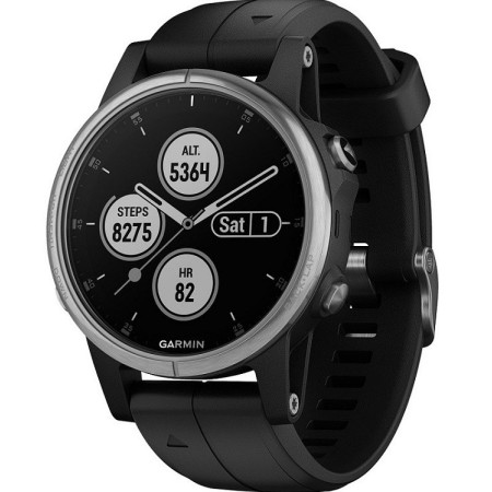 Garmin Fenix5S Plus Premium-Uhr Multisport GPS Stahl