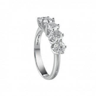 Salvini five-stone ring with Lavinia collection gold and diamonds