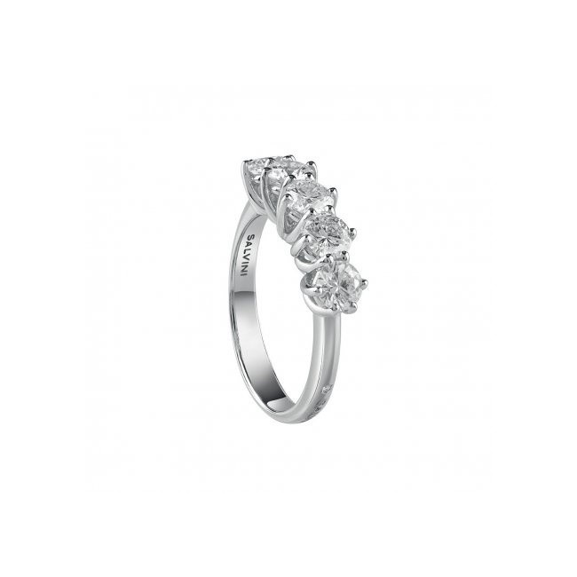 Salvini five-stone ring with Lavinia collection gold and diamonds