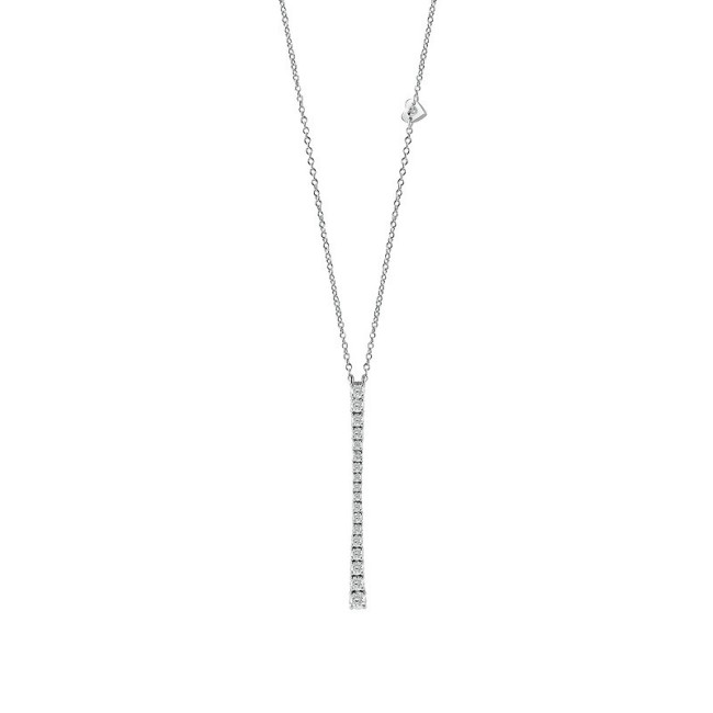 Salvini necklace with pendant collection Battito white gold and diamonds