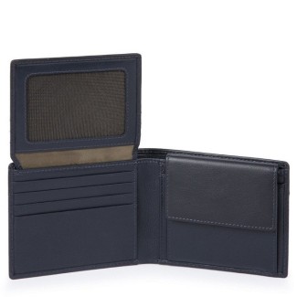 Piquadro Urban men's wallet with blue document holder 2