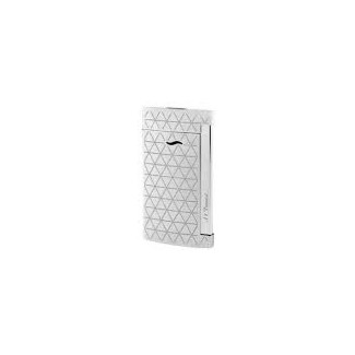 Dupont lighter Slim7 line silver silver color with diamonds - 027716