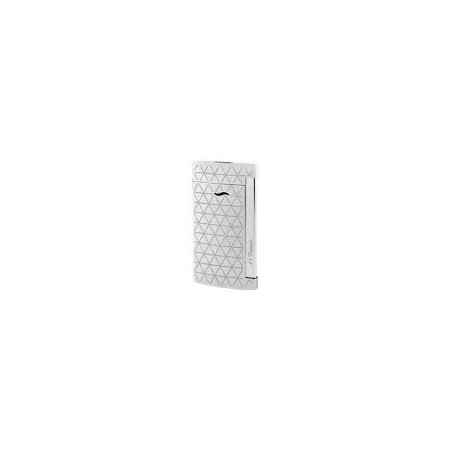 Dupont lighter Slim7 line silver silver color with diamonds - 027716
