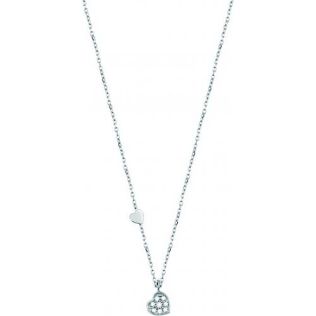 Collana Salvini in oro bianco e diamanti Be Happy cuore - 20055766