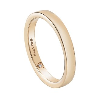 Salvini wedding ring in yellow gold and diamond Battito - 20077720