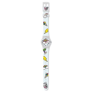 Rainbow Swatch School Break watch and pop pattern - LW160
