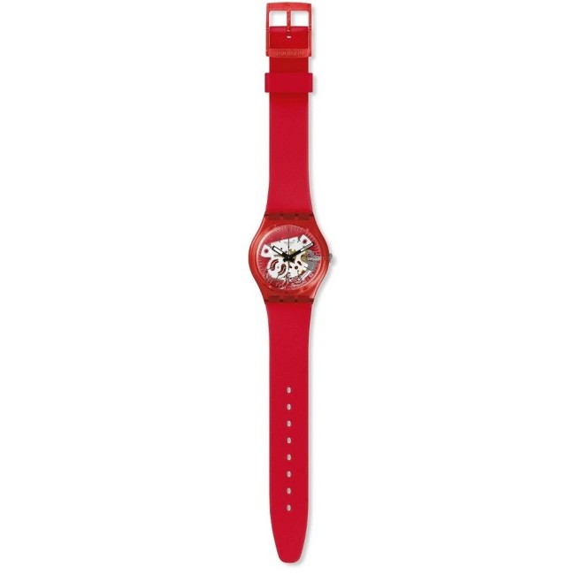 Swatch unisex watch Red White red small size - GR178