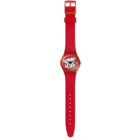 Orologio Swatch unisex Rosso Bianco rosso  misura small - GR178