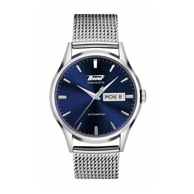 Tissot Heritage Visodate Automatische Blaue Uhr