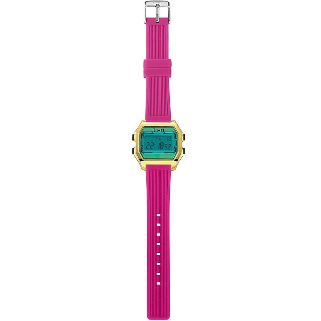 I AM Women's Digital Watch light blue / fuchsia