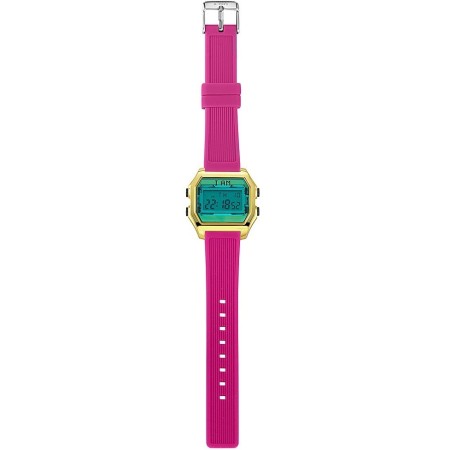 I AM Women's Digital Watch light blue / fuchsia