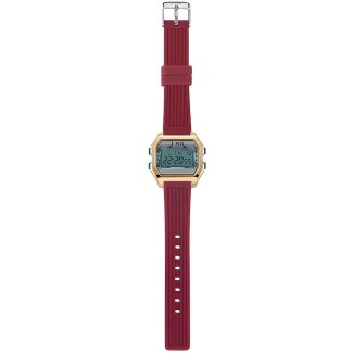 I AM Women's Digital Watch light blue / red