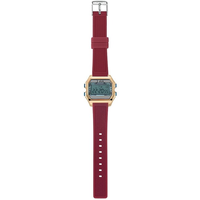 I AM Women's Digital Watch light blue / red