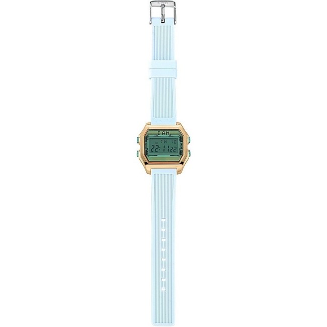 I AM women's digital watch light blue - IAM001202