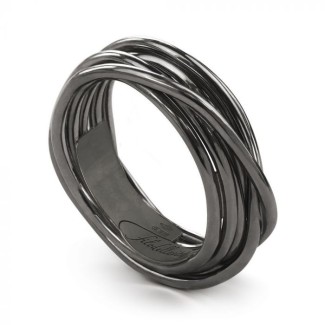 Ring Filodellavita Rock, sieben Stränge aus brüniertem Silber - AN9N