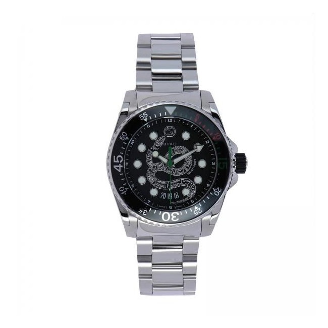 Orologio Gucci uomo Dive acciaio serpente - YA136218
