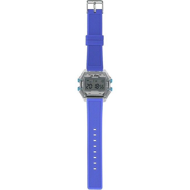 Herren Digitaluhr I AM grau / blau - IAM110306