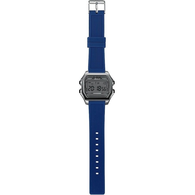 Herren Digitaluhr I AM grau / blau - IAM101309