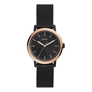 Orologio Fossil donna Neely maglia milano nera cassa rosè - ES4467