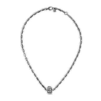 Gucci Halskette mit G Quadro Würfel in Silber - YBB550926001 2