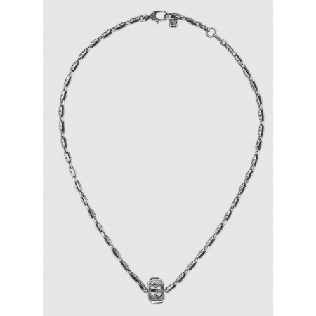 Gucci necklace with G Quadro cube in silver - YBB550926001