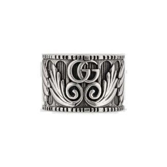 Gucci unisex ring with Double G in silver - YBC551895001