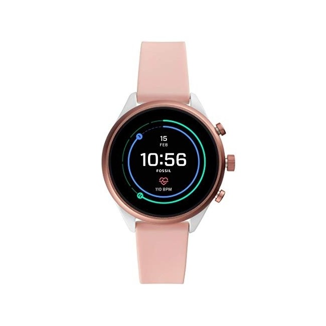 Fossil Smartwatch sport watch white and pink - FTW6022