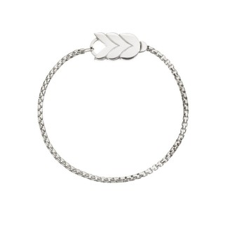 Spiga big silver Queriot bracelet - B18A00SPG