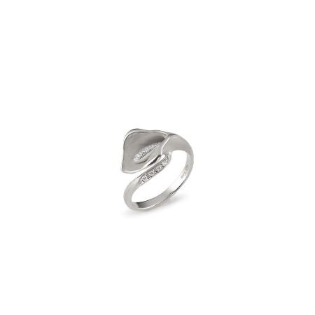 Annamaria Cammilli Calla Lily ring in white gold and diamonds-GAN0920W
