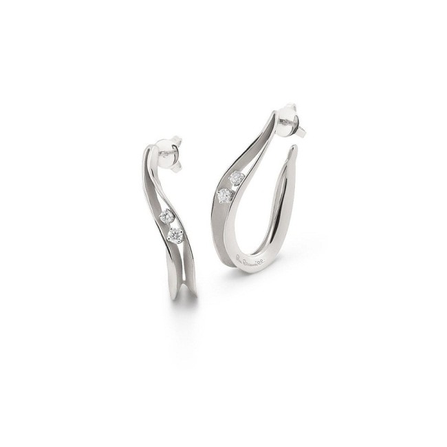Earrings Annamaria Cammilli line Dune white gold 18kt - GOR1239W