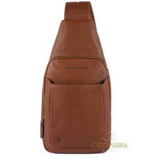 Piquadro leather shoulder bag Black Square - CA4827B3 / CU