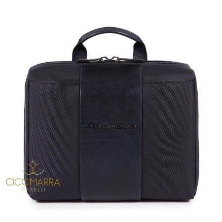 Beauty Piquadro Reisetasche mit blauem Haken - BY3058BR / BLU